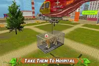 động vật cứu hộ helicopter sim Screen Shot 7