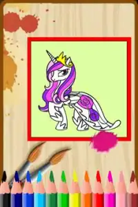 Coloring little pony game Screen Shot 1