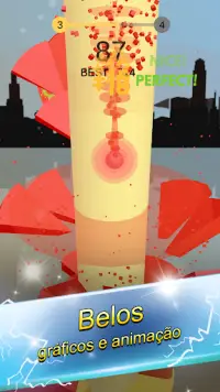 Helix Jump Ball-Crazy Spiral Game Screen Shot 2