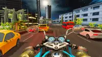 मोटो ट्रैफिक बाइक रेस गेम 3डी Screen Shot 1