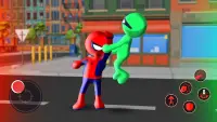 Stickman Fighter: Spider Hero Screen Shot 2