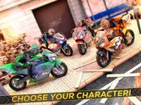 Гонки Мотоцикл - Война Робота Screen Shot 5