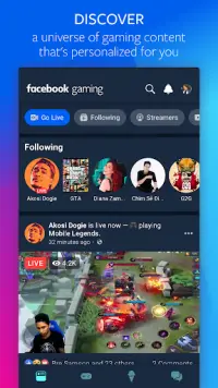 Facebook Gaming: Watch, Play, and Connect Screen Shot 0