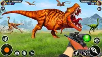 Dino Hunter Zoo juegos de caza Screen Shot 0