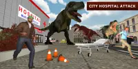 Attaque de ville de simulateur de dinosaure Screen Shot 3