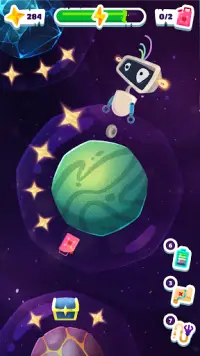 Planet Odyssey: Robot jumps through galaxy Screen Shot 0