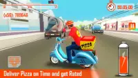 Pizza Delivery Bike Rider - 3D Racing Screen Shot 1