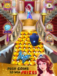 Princess Gold Coin Dozer Party Screen Shot 2