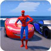 Superheroes Car Stunt Racing Games