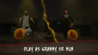 Evil Granny vs Nun Maze Escape Screen Shot 0