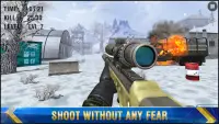 겨울 - 땅 저격 총격 사건 - 배후 지대공 - 최고의 총격 사건 게임 - 무료 FPS Screen Shot 4
