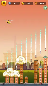 Chopper Drop: Hélicoptères et jeux de bombes Screen Shot 1