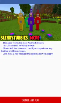 Slendytubbies aggiuntivo per Minecraft PE Screen Shot 0