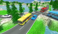 未舗装道路 バス 運転 ゲーム バス シミュレータ Screen Shot 0