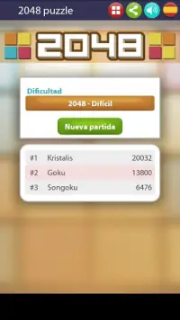 2048 Gratis en español Screen Shot 0