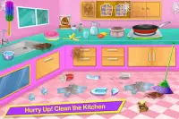 Girl Home: House Cleaning Game Screen Shot 2