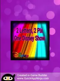 2 Letters, 2 Pix Equals 1 Disney Show Screen Shot 4