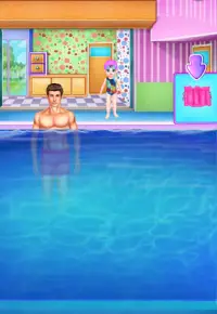 Научитесь плавать - игра для девочек в аквапарке Screen Shot 4