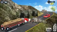 Cargo Truck Driver OffRoad Transport Games Screen Shot 1