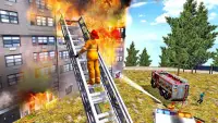 trò chơi lái xe cứu hỏa 2019 - Fire Truck Driving Screen Shot 2