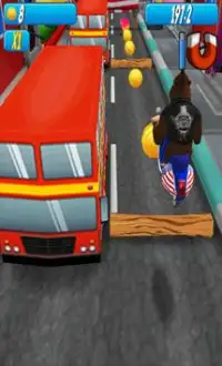 Monkey MOTO Racing 3D Screen Shot 4