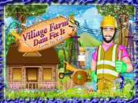 Village Farm Dam Fix It - Game for Kids Screen Shot 0