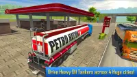 Oil Tanker Transporter Truck Simulator Screen Shot 1