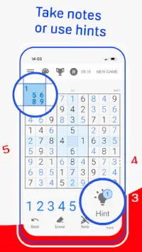 Sudoku - Classic Number Puzzles. Brain Challenge. Screen Shot 14
