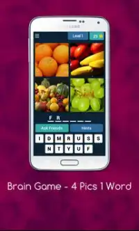 Brain Game - 4 Pics 1 Word Screen Shot 2