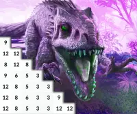 Jurassic Coloring Book: Hybrid Dino Pixel Art Screen Shot 4