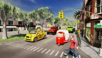 City Taxi Sim 2021: Crazy Cab Driver Game Screen Shot 5