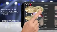 Simple Drums Pro - ड्रम सेट Screen Shot 3