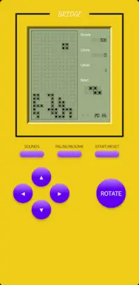 Old Brick Game - Tetris Screen Shot 1