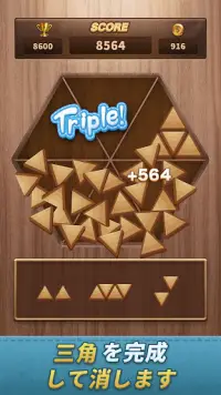 Woody Trigon 三角ブロックパズルゲーム Screen Shot 5