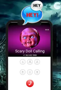 Calling Chucky Doll Chat & video Call (Simulation) Screen Shot 1
