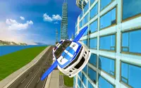 Drive Real Futuristic Police Flying Car 3D Screen Shot 0