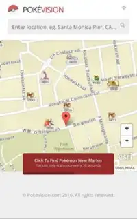 Pokemon Go map Screen Shot 0