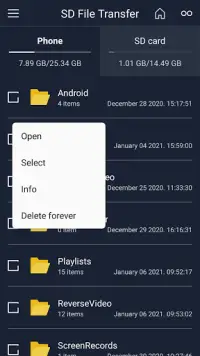 SD File Transfer (Move Files To SD Card Or Phone) Screen Shot 4