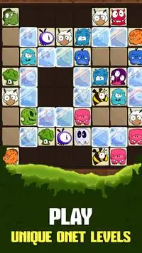 Tiny Monsters Crush: Onet Mahjong block puzzle Screen Shot 2