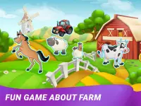 Farm Animals for kids: Kindergarten Learning Games Screen Shot 0