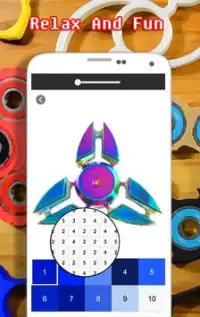 Fidget Spinner Coloring By Number - Pixel Screen Shot 3