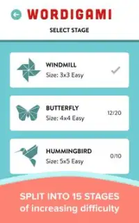 Wordigami - Free Word Puzzles Screen Shot 8