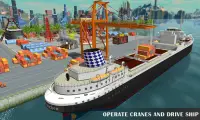 carga navio construir cruzeiro simulador: agua Táx Screen Shot 1