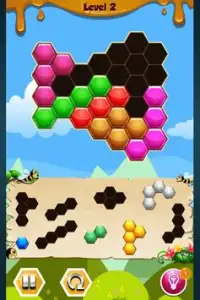 Hexa Block Bee Puzzle Screen Shot 1
