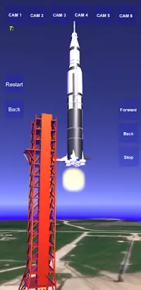 Saturn V Rocket 3D Simulation Screen Shot 6