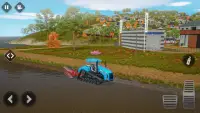 Big Farm Sim Tractor Games Screen Shot 1