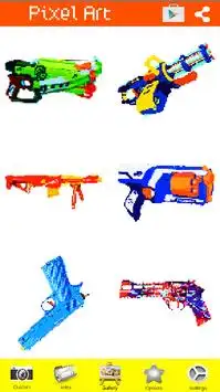 MLG Weapon Pixel Art: Guns Color By Number Game Screen Shot 5