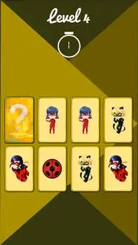 Ladybug and Cat Noir Memory Game Screen Shot 1