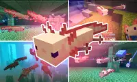 Axolotls Mod にとって Minecraft PE Screen Shot 1