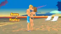 Kissing on a Beach Dress Up Screen Shot 5